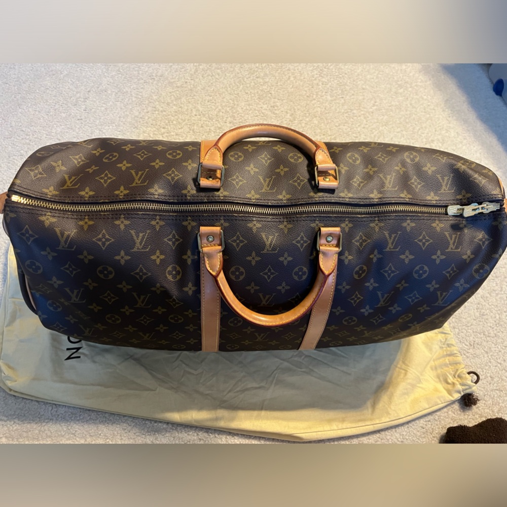 Lous Vuitton Keepall 60 with dust bag.
